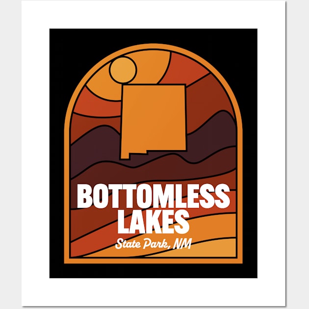 Bottomless Lakes State Park New Mexico Wall Art by HalpinDesign